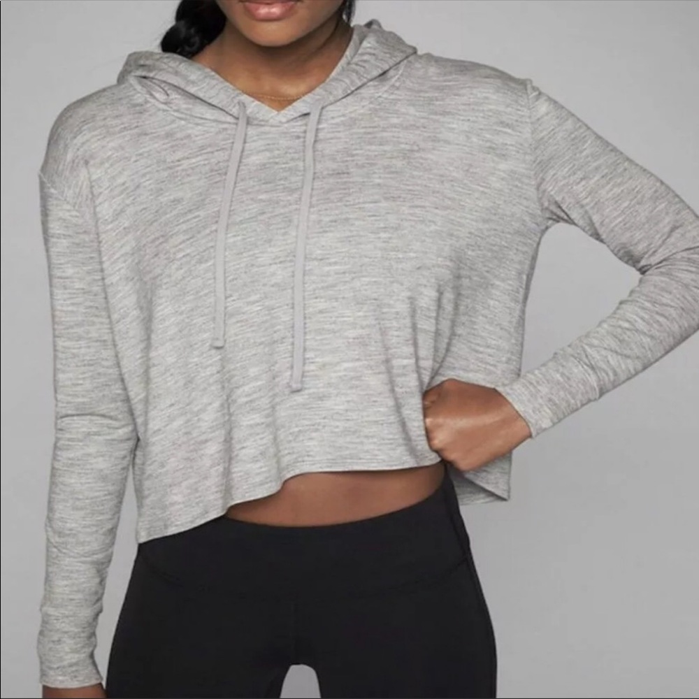 Athleta Coaster Crop Hoodie Sweatshirt - Sz S